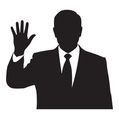 business symbol white man