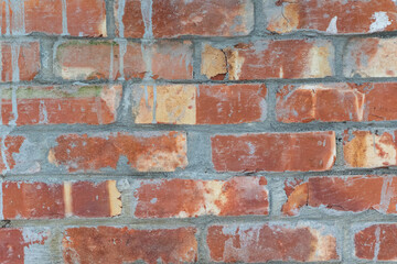 Real Photographed Brick Texture: Visible Mortar Joints