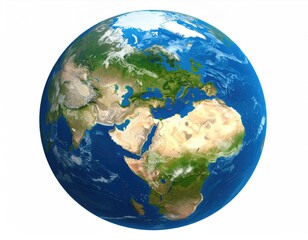 Detailed Earth globe