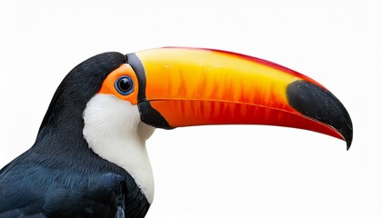 Naklejka premium toucan bird on a white background isolated background