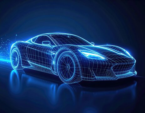 Futuristic car model