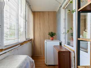 interior design. interior photography of an apartment for rent. One-room apartment with a simple...