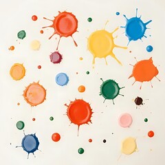 set of ink splashes