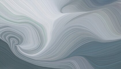 Obraz premium soft abstract artistic waves graphic with smooth swirl waves background design with light gray dark gray and silver color