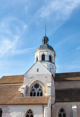St Martin's church in Seurre, a medieval building in gothic style, Côte-d'or, France
