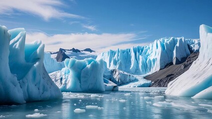Abschmelzende Gletscherlandschaft