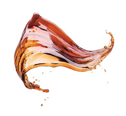 Cola splash isolated 