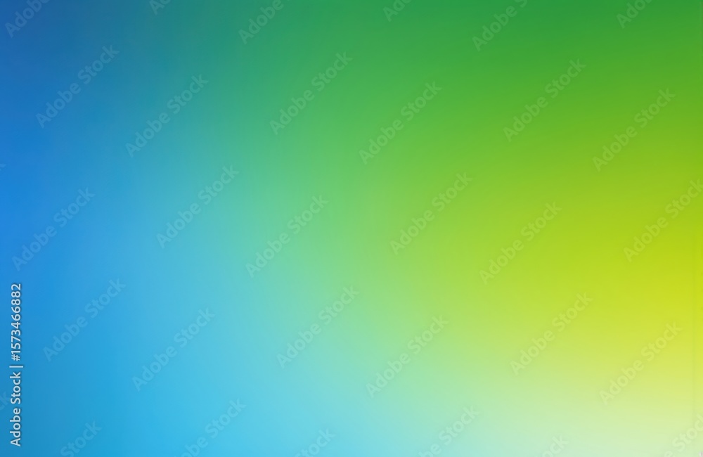 Fototapete smooth abstract background featuring gradient transition from vibrant blue to soft green, bright yel