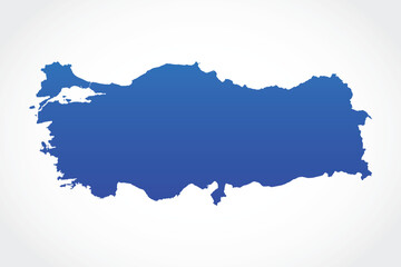 Fototapeta premium Vector graphic artwork suitable for print and web containing flat detailed map of TURKEY