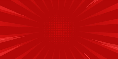 Comic background with red color