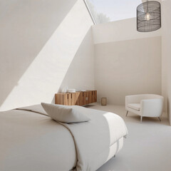 hotel room with bed