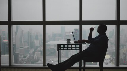 Office worker thinking and generating creative idea for the business - Powered by Adobe