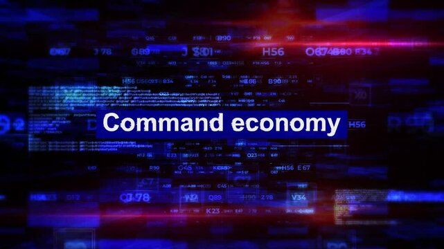 Command economy Words in economics HiTech Backgrounds