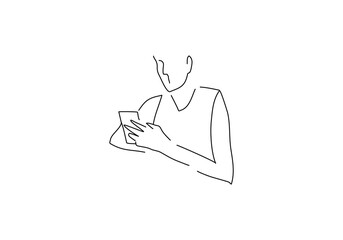 A modern person using a smartphone for digital communication, browsing the internet, and interacting with smart technology.