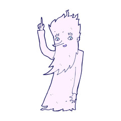 jack frost cartoon in bright neon color