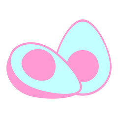 Fototapeta premium avocado in bright neon color