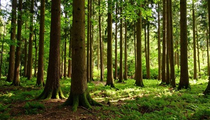 Obraz premium Lush forest scene