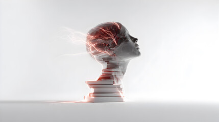 The Human Consciousness Taking Form and Rising from the Accumulated Wisdom of Books