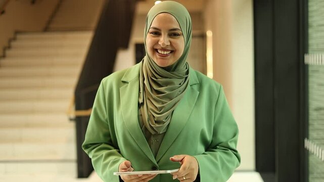 A Muslim woman at the university.