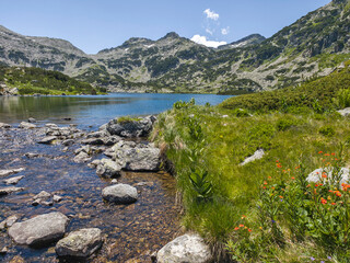 Landscape of Popovo Lake at Pirin Mountain, Bulgaria