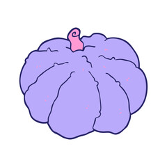 cartoon squash in bright neon color