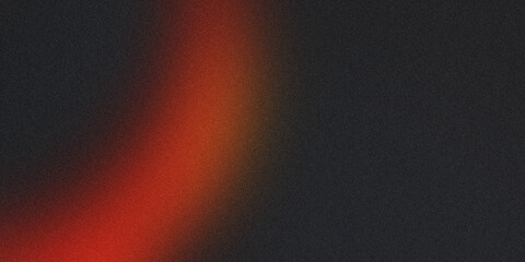 Abstract orange grainy gradient background. Noise texture. lines. Black. Colorful background for design. Banner, poster. Color combination.