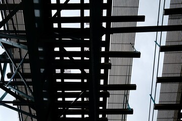 Steel Train Tracks Overhead (Queens, New York, USA)