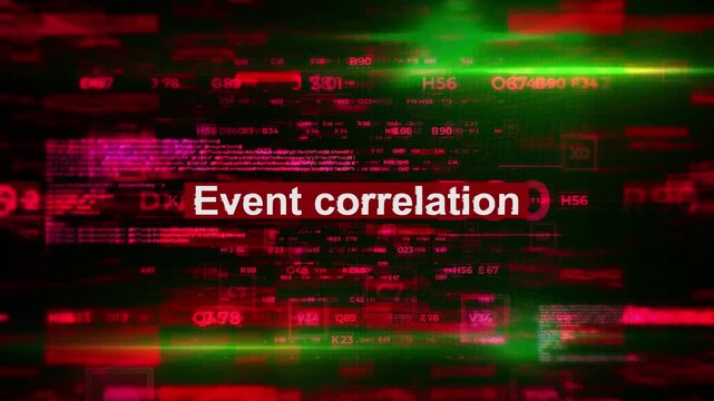 Event correlation Words Related to Hacking HiTech Backgrounds