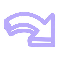 direction arrow symbol icon in bright neon color