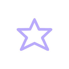 star shape symbol icon in bright neon color