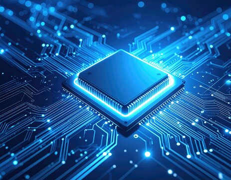 Digital circuit board with a central processor