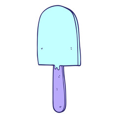 cartoon lollipop in bright neon color
