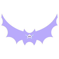 halloween bat in bright neon color