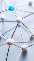 Abstract digital mesh network illustrating modern data transfer connectivity and innovation