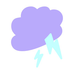storm cloud in bright neon color