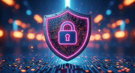 Cyber ​​security and data protection, internet network security, protect business and financial transaction data from cyber attack, user private data security encryption	