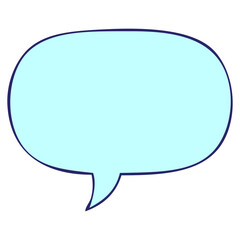 cartoon speech bubble with speech bubble in bright neon color