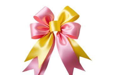 ribbon bow isolated on transparent background