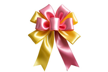 ribbon bow isolated on transparent background