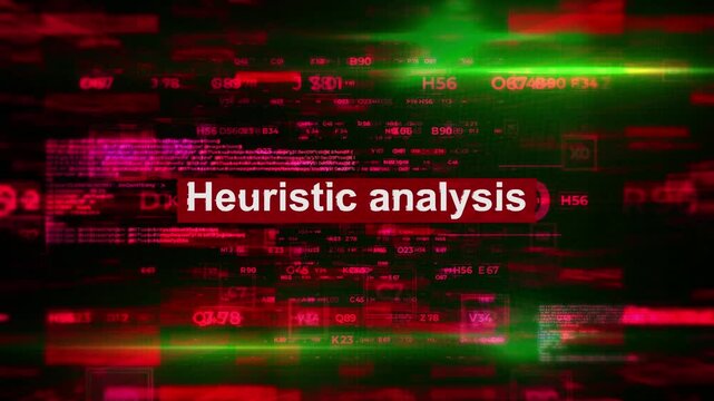 Heuristic analysis Words Related to Hacking HiTech Backgrounds