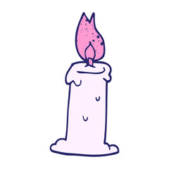 carton candle in bright neon color