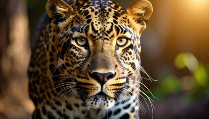 Obraz premium Close-up of a leopard