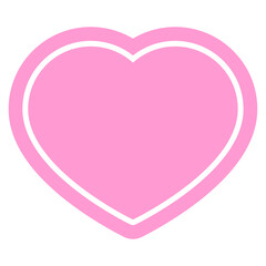 heart symbol graphic icon in bright neon color