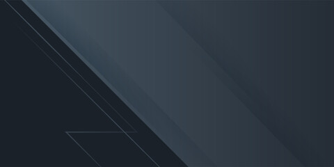 Obraz premium Dark gray dynamic abstract vector background with shadow, blend wavy line, and simple design. Creative premium gradient. smart design 3d cover of business design.