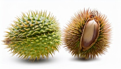 exploring unique spiky seed pods nature reserve botanical wonders isolated on transparent background
