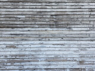 a wall built of old wood