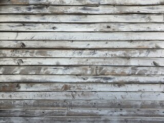 a wall built of old wood