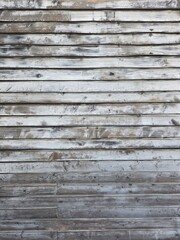 a wall built of old wood