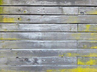 a wall built of old wood
