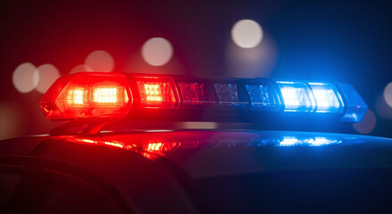 A close-up of an emergency siren system being activated, showcasing the alert mechanism in action